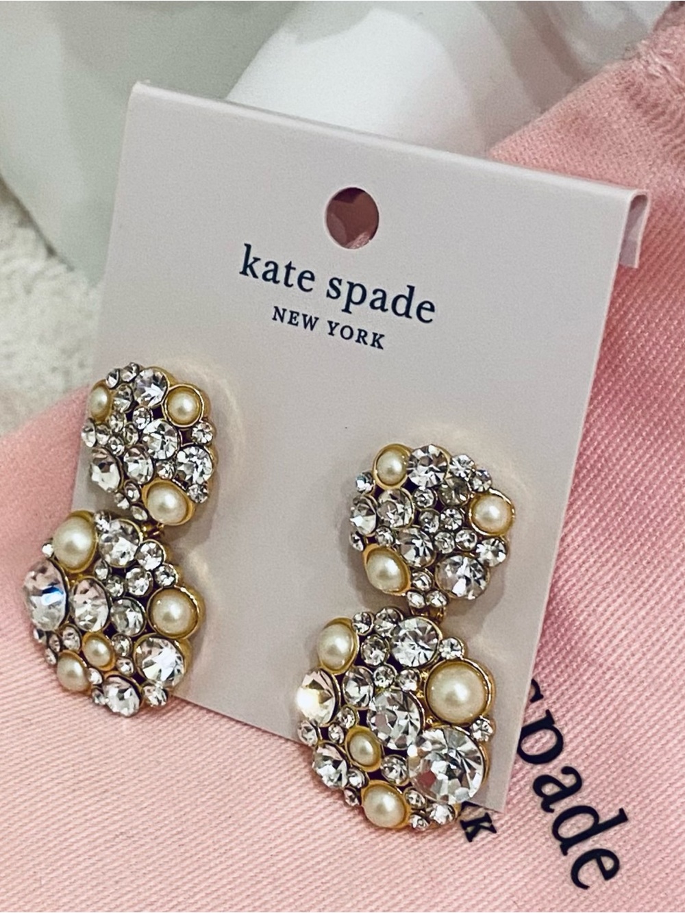 Kate Spade ♠️ “Pick a Pearl” woman’s Earrings fashion jewelry NWT gorgeous 🔥